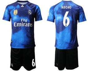 2019-20 Real Madrid 6 NACHO Away Soccer Jersey 2019-20 Real Madrid 6 NACHO Away Soccer Jersey