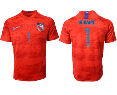 2019-20 USA 1 HOWARD Away Thailand Soccer Jersey