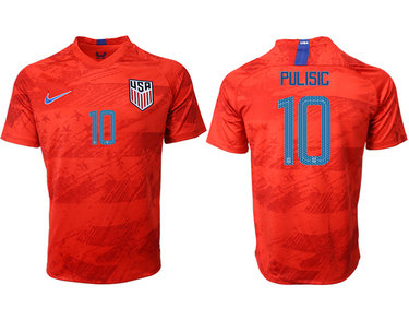 2019-20 USA 10 PULISIC Away Thailand Soccer Jersey 2019-20 USA 10 PULISIC Away Thailand Soccer Jersey