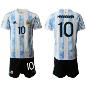 2020-21 Argentina 10 Maradona Home Soccer Men Jersey