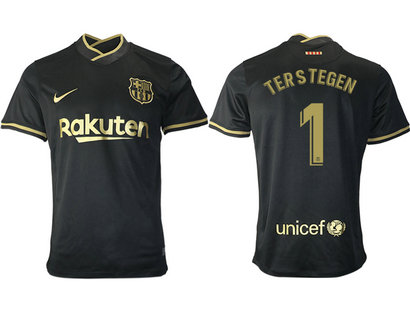 2020-21 Barcelona 1 TERS TEGEN Away Thailand Soccer Jersey