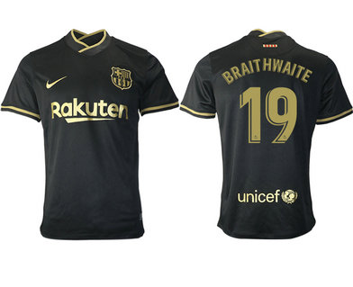 2020-21 Barcelona 19 BRAITHWAITE Away Thailand Soccer Jersey 2020-21 Barcelona 19 BRAITHWAITE Away Thailand Soccer Jersey