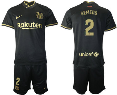 2020-21 Barcelona 2 SEMEDO Away Soccer Jersey