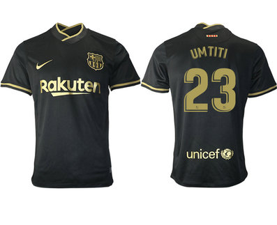 2020-21 Barcelona 23 UMTITI Away Thailand Soccer Jersey