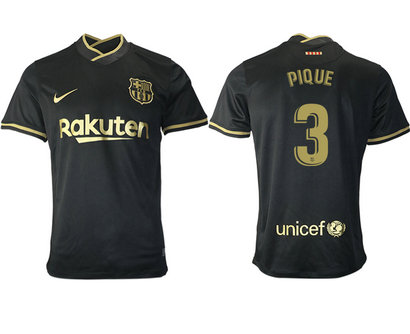 2020-21 Barcelona 3 PIQUE Away Thailand Soccer Jersey