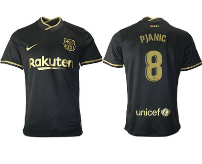 2020-21 Barcelona 8 PJANIC Away Thailand Soccer Jersey