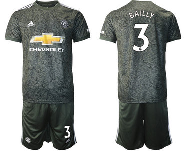 2020-21 Manchester United 3 BAILLY Away Soccer Jersey