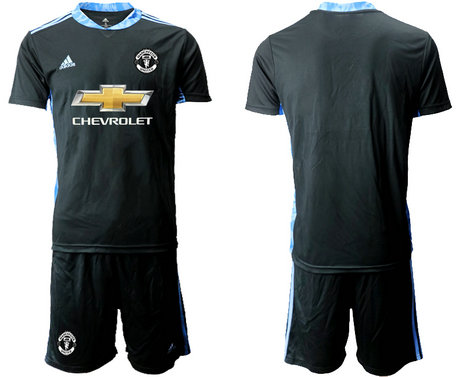 2020-21 Manchester United Black Goalkeeper Soccer Jersey