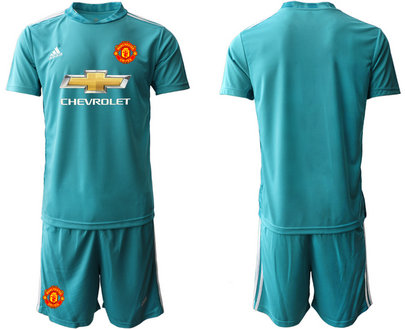 2020-21 Manchester United Blue Goalkeeper Soccer Jersey