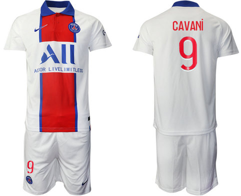 2020-21 Paris Saint-Germain 9 CAVANI Away Soccer Jersey