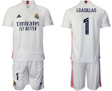 2020-21 Real Madrid 1 I.CASILLAS Home Soccer Jersey
