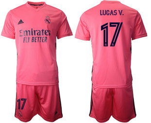 2020-21 Real Madrid 17 LUCAS V. Away Soccer Jersey