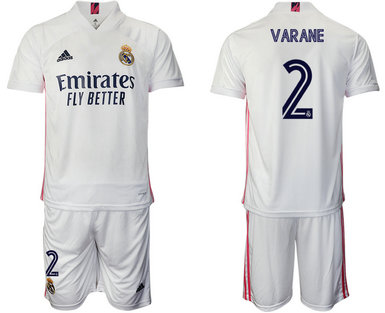 2020-21 Real Madrid 2 VARANE Home Soccer Jersey 2020-21 Real Madrid 2 VARANE Home Soccer Jersey
