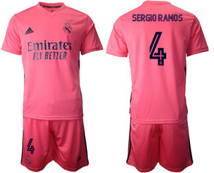 2020-21 Real Madrid 4 SERGIO RAMOS Away Soccer Jersey