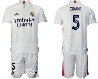 2020-21 Real Madrid 5 ZIDANE Home Soccer Jersey 2020-21 Real Madrid 5 ZIDANE Home Soccer Jersey