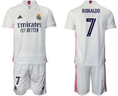 2020-21 Real Madrid 7 RONALDO Home Soccer Jersey