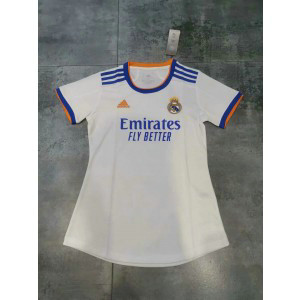2021-22 LA LIGA Real Madrid Home White Women Jersey
