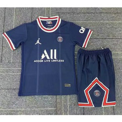 2021-22 LIGUE 1 Paris PSG HOME KIDS SOCCER KIT 2021-22