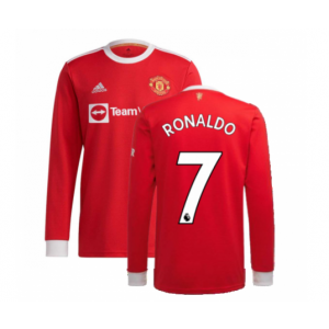 2021-22 Manchester United 7 Ronaldo Home Soccer Long Sleeve 2021-22 Manchester United 7 Ronaldo Home Soccer Long Sleeve