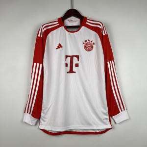 2023-24 Long Sleeve Bayern Munich Home Jersey S-XXL