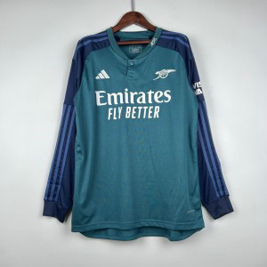 2023_24 Arsenal Third Long Sleeve Away Soccer Men Jersey