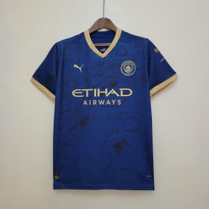 2023_24 Manchester City Blue Soccer Men Jersey 2