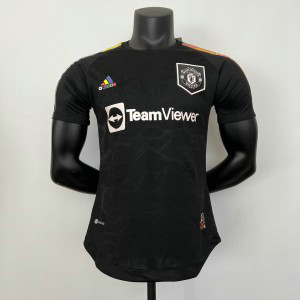 2023_24 Manchester United special edition Black player version Soccer Men Jersey