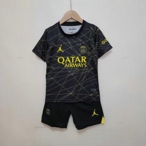 2023_24 PSG PARIS SAINT-GERMAIN Fourth Away Soccer Kids Jersey