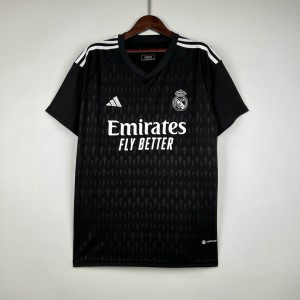 2023_24 Real Madrid Black Goalkeeper Soccer Men Jersey