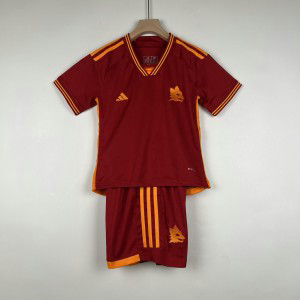 2023_24 Roma Home Soccer Kids Jersey