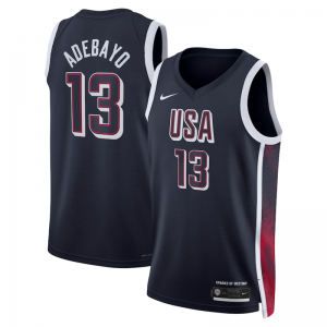 2024 Team USA 13 Adebayo Blue Jersey