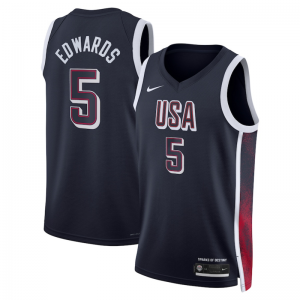 2024 Team USA 5 Edwards Blue Jersey