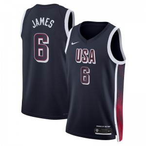 2024 Team USA 6 James Blue Jersey 2024 Team USA 6 James Blue Jersey