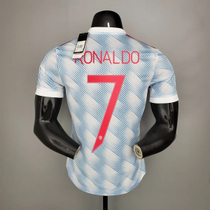21_22 Manchester United 7 RONALDO Player Version Away Jersey CHAMPIONS LEAGUE NUMBER