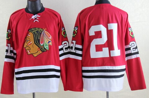 Chicago Blackhawks #21 Stan Mikita 1960-1961 Red Throwback CCM Jersey