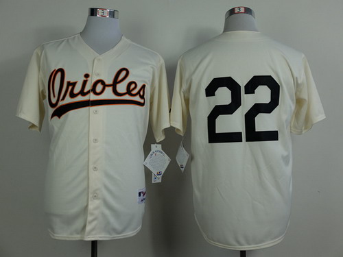 Baltimore Orioles #22 Jim Palmer 1954 Cream Jersey Baltimore Orioles #22 Jim Palmer 1954 Cream Jersey