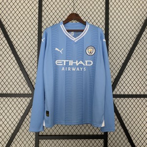 23-24 Long sleeve Manchester City home S-3XL