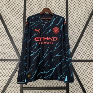 23-24 Long sleeve Manchester City third away S-3XL