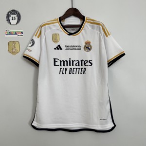 23-24 Real Madrid Home Champions League Final Jersey S-4XL