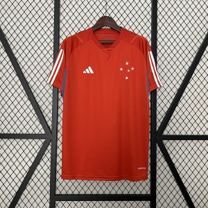 24-25 Cruzeiro Training Wear Red All sponsors Jersey S-4XL