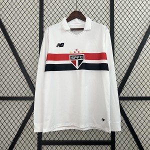 24-25 Long Sleeve Sao Paulo Home Jersey S-4XL