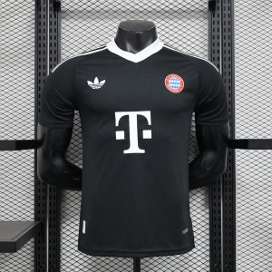 24-25 Player Version Slim Fit(Run Smaller) Bayern Munich Black Goalkeeper Jersey S-XXL