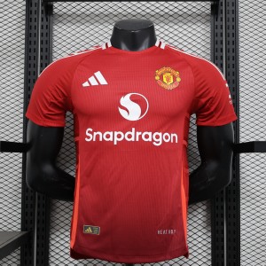24-25 Player Version Slim Fit(Run Smaller) Manchester United Home Jersey S-XXL