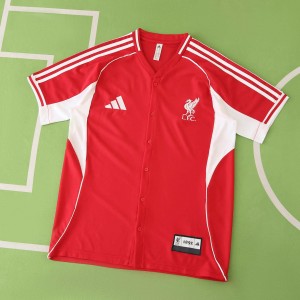 25-26 Liverpool Home baseball jersey T-shirt S-2XL