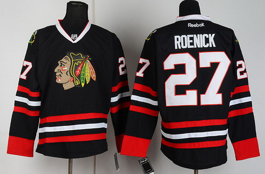 Chicago Blackhawks #27 Jeremy Roenick Black Jersey Chicago Blackhawks #27 Jeremy Roenick Black Jersey