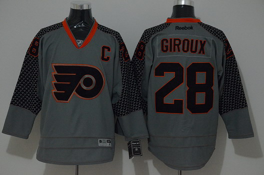 Philadelphia Flyers #28 Claude Giroux Charcoal Gray Jersey Philadelphia Flyers #28 Claude Giroux Charcoal Gray Jersey