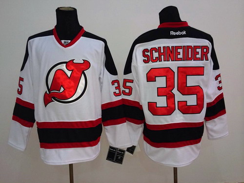 New Jersey Devils #35 Cory Schneider White Jersey New Jersey Devils #35 Cory Schneider White Jersey