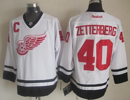 Detroit Red Wings #40 Henrik Zetterberg 2014 White Jersey Detroit Red Wings #40 Henrik Zetterberg 2014 White Jersey