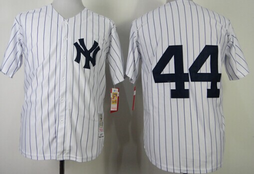 New York Yankees #44 Reggie Jackson 1977 White Throwback Jersey New York Yankees #44 Reggie Jackson 1977 White Throwback Jersey