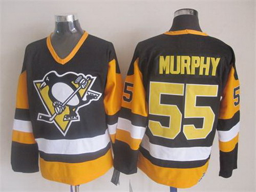 Pittsburgh Penguins #55 Larry Murphy Black Throwback CCM Jersey Pittsburgh Penguins #55 Larry Murphy Black Throwback CCM Jersey